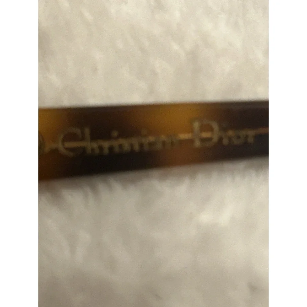 Vintage Christian Dior Eyeglasses Tortoise Brown Rectangle Y2K Designer Frames